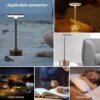 LED Touch Sensor Table Lamp | Rechargeable Wireless Night Light with 3 Color Modes
