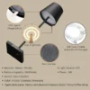 Metal Cordless Rechargeable LED Table Lamp | Touch Sensor Dimmable Night Light