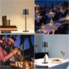 Metal Cordless Rechargeable LED Table Lamp | Touch Sensor Dimmable Night Light