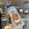 we bare bears water bottle cute cartoon kids bottle leakproof