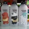 We Bare Bears Water Bottle | Cute Cartoon Reusable Leakproof Bottle