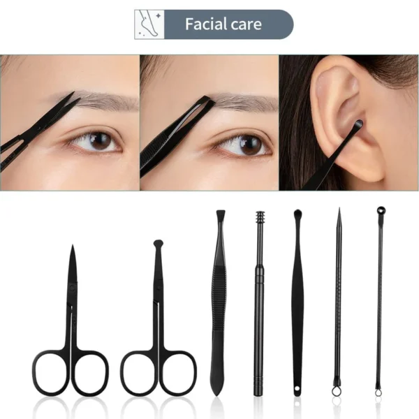 18pcs Nail Cutter Kit – Professional Manicure & Pedicure Set with Case