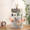 360° Rotating Makeup Organizer | Large Capacity Vanity Cosmetic Storage Stand
