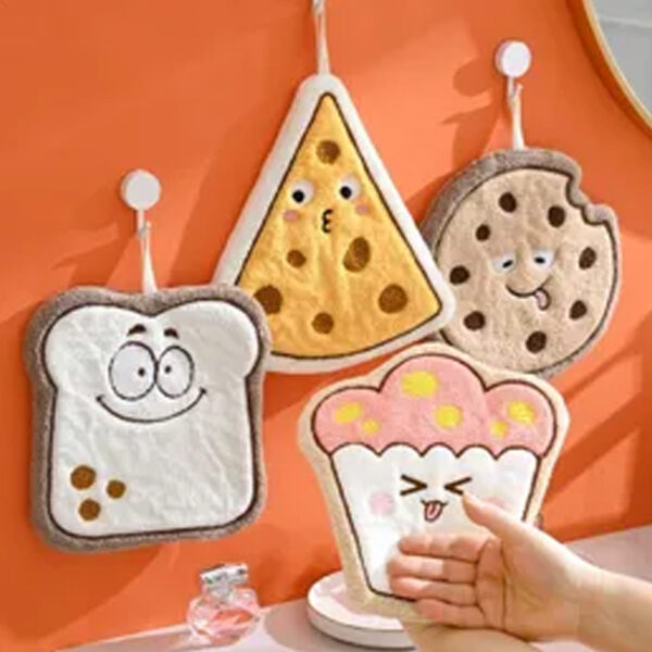 Cartoon Absorbent Towel – Soft Quick-Dry Hanging Hand Towel