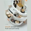 Ecoco Multi-Compartments Cosmetic Organizer – Large Makeup Storage Box with Drawers