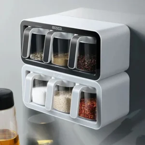 Ecoco Wall Mounted Spice Box – Premium Kitchen Seasoning Organizer