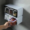 Ecoco Wall Mounted Spice Box – Premium Kitchen Seasoning Organizer