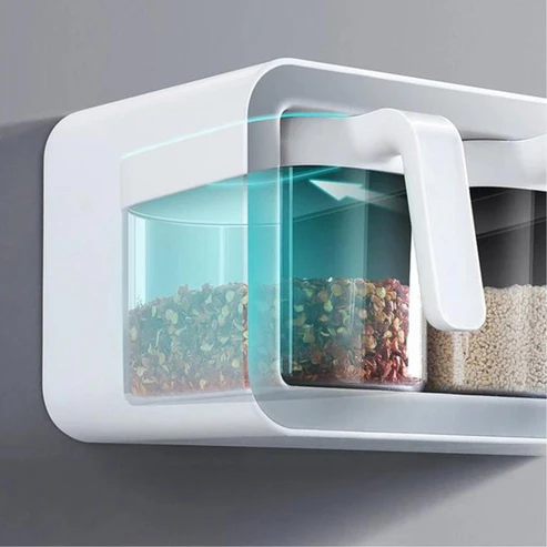 Ecoco Wall Mounted Spice Box – Premium Kitchen Seasoning Organizer
