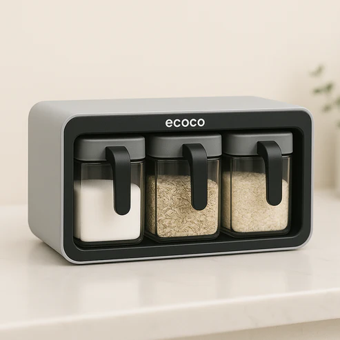 Ecoco Wall Mounted Spice Box – Premium Kitchen Seasoning Organizer
