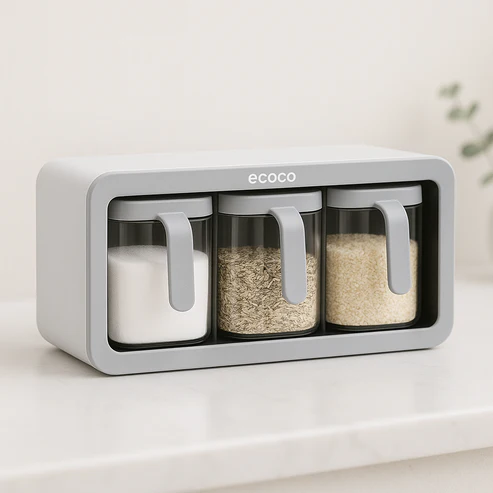 Ecoco Wall Mounted Spice Box – Premium Kitchen Seasoning Organizer