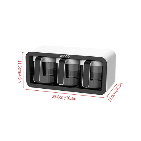Ecoco Wall Mounted Spice Box – Premium Kitchen Seasoning Organizer