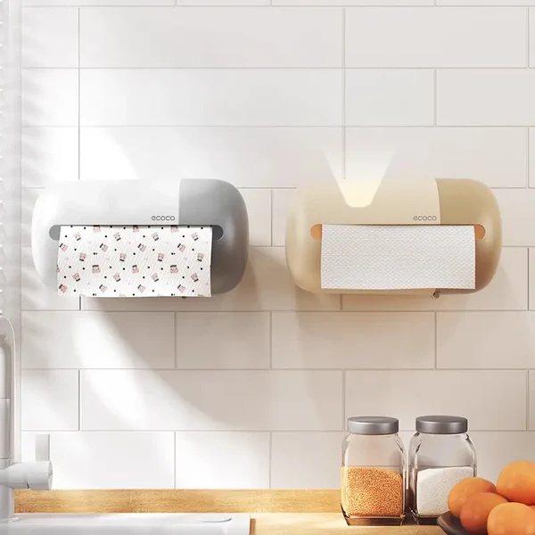 Ecoco Wall Mounted Tissue Box Organizer | Kitchen Storage