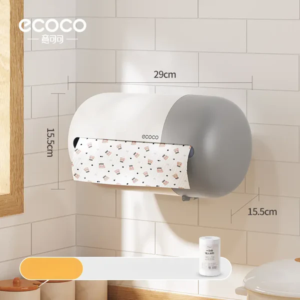 Ecoco Wall Mounted Tissue Box Organizer | Kitchen Storage