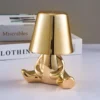 Modern Creative Little Man Table Lamp – Rechargeable LED Desk Light