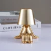 Modern Creative Little Man Table Lamp – Rechargeable LED Desk Light