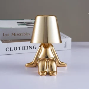 Modern Creative Little Man Table Lamp – Rechargeable LED Desk Light