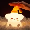 Silicone Star Night Light – USB Rechargeable Touch Control LED Lamp for Kids & Bedroom